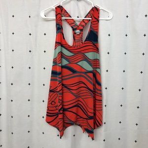 Manuhealii hawaiian print tank top